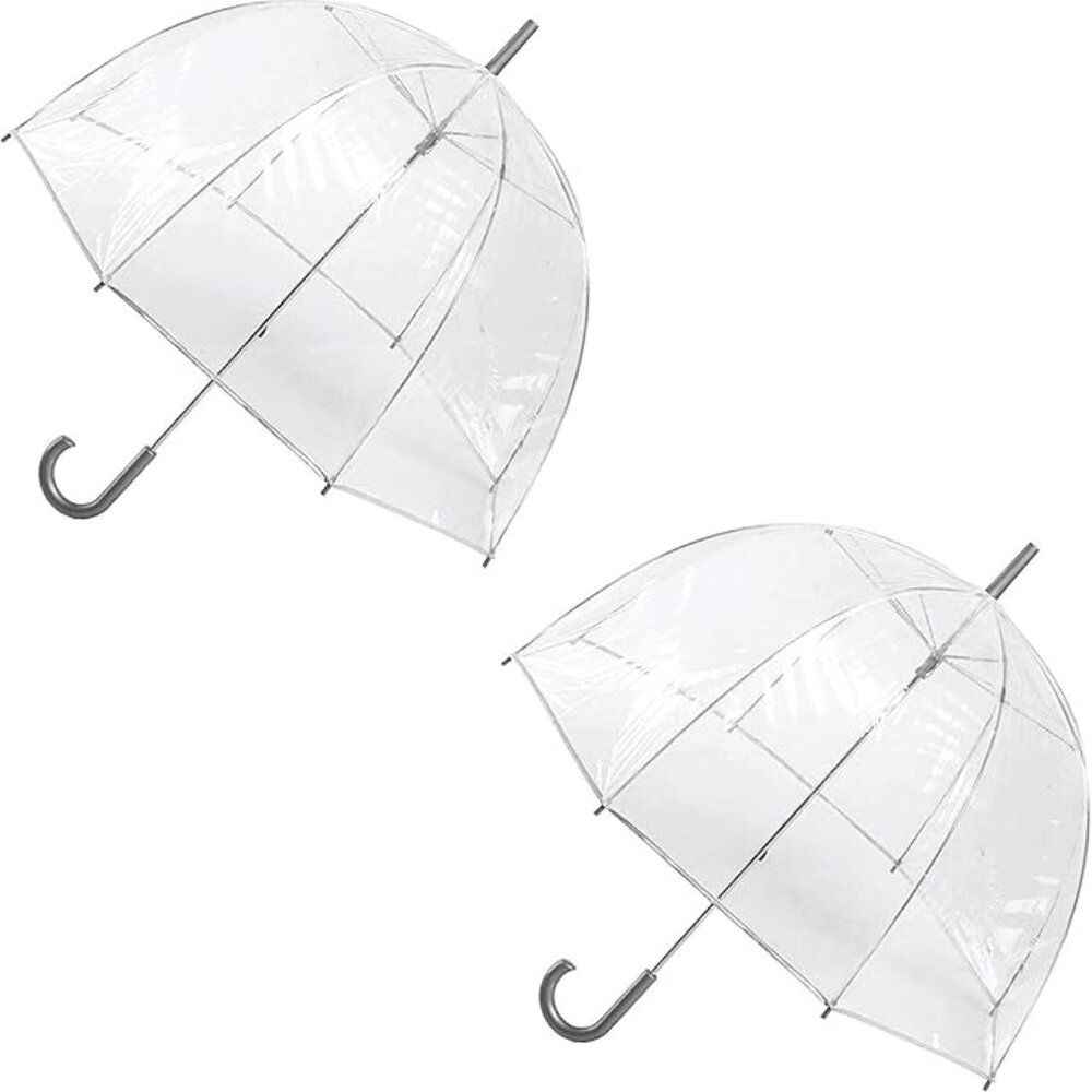 Two Clear Umbrellas by totes